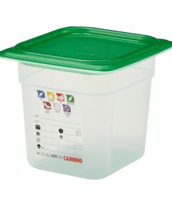Cambro Safetrak IML Polypropylene Food Storage Container 1-6 GN 150mm (JN517)