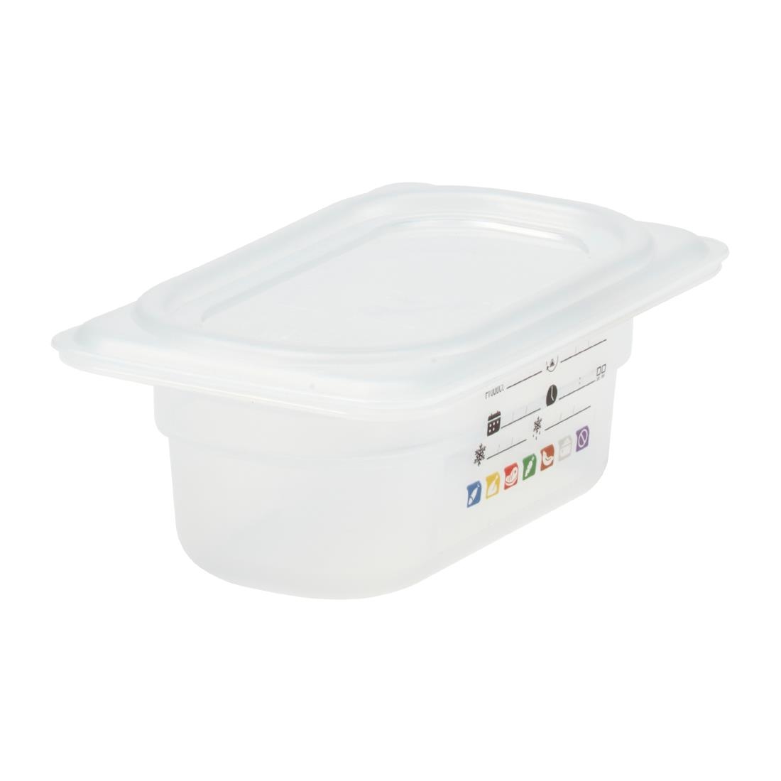 Cambro Safetrak IML Polypropylene Food Storage Container 1-9 GN 65mm (JN518)