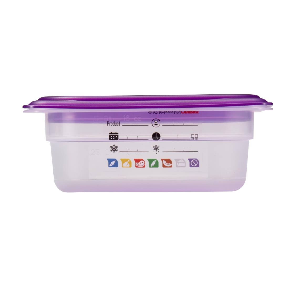 Cambro Safetrak IML Polypropylene Food Storage Container 1-9 GN 65mm (JN518)