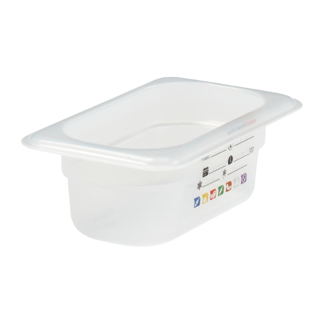 Cambro Safetrak IML Polypropylene Food Storage Container 1-9 GN 65mm (JN518)