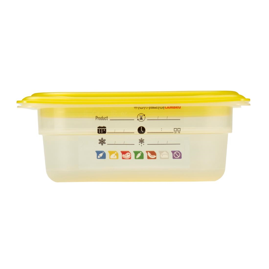 Cambro Safetrak IML Polypropylene Food Storage Container 1-9 GN 65mm (JN518)