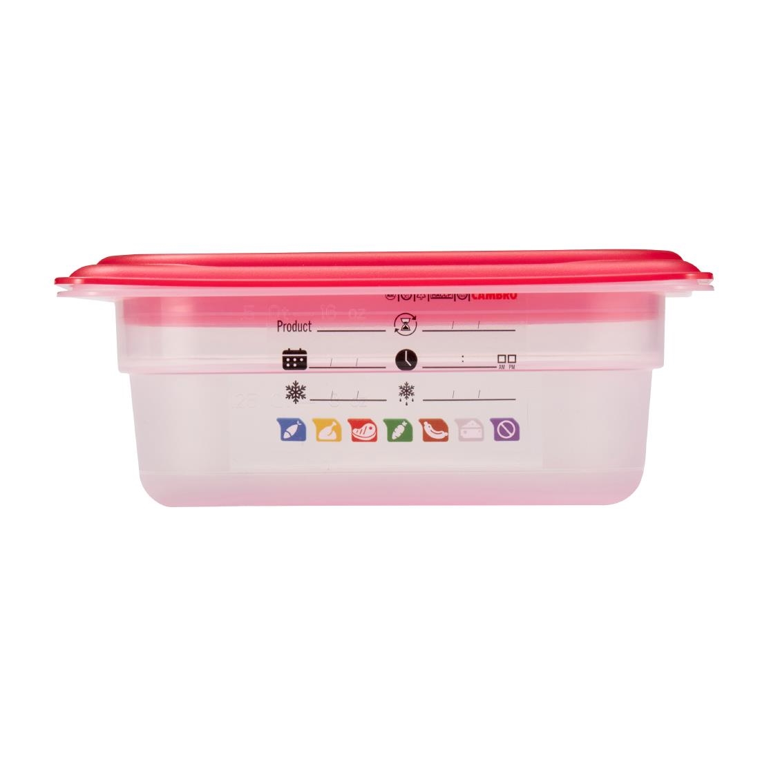 Cambro Safetrak IML Polypropylene Food Storage Container 1-9 GN 65mm (JN518)
