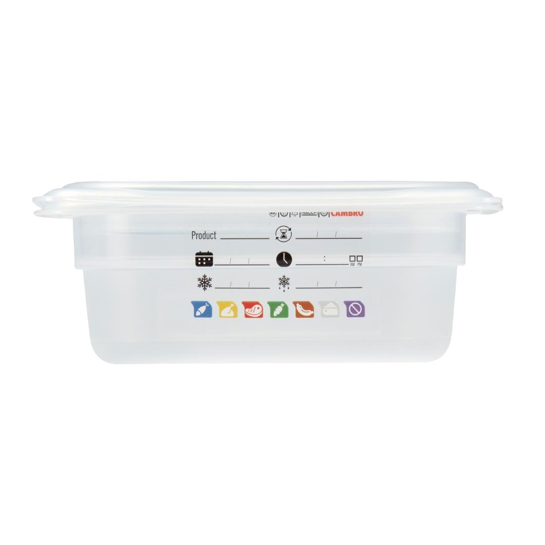 Cambro Safetrak IML Polypropylene Food Storage Container 1-9 GN 65mm (JN518)