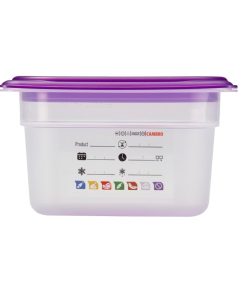 Cambro Safetrak IML Polypropylene Food Storage Container 1-9 GN 100mm (JN519)