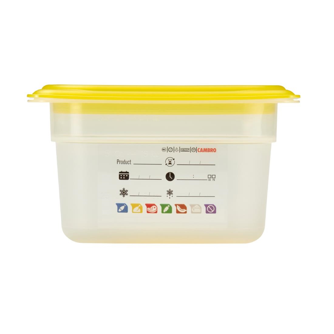 Cambro Safetrak IML Polypropylene Food Storage Container 1-9 GN 100mm (JN519)