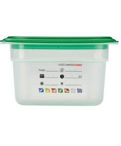 Cambro Safetrak IML Polypropylene Food Storage Container 1-9 GN 100mm (JN519)