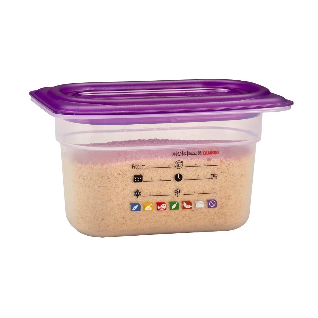 Cambro Safetrak IML Polypropylene Food Storage Container 1-9 GN 100mm (JN519)