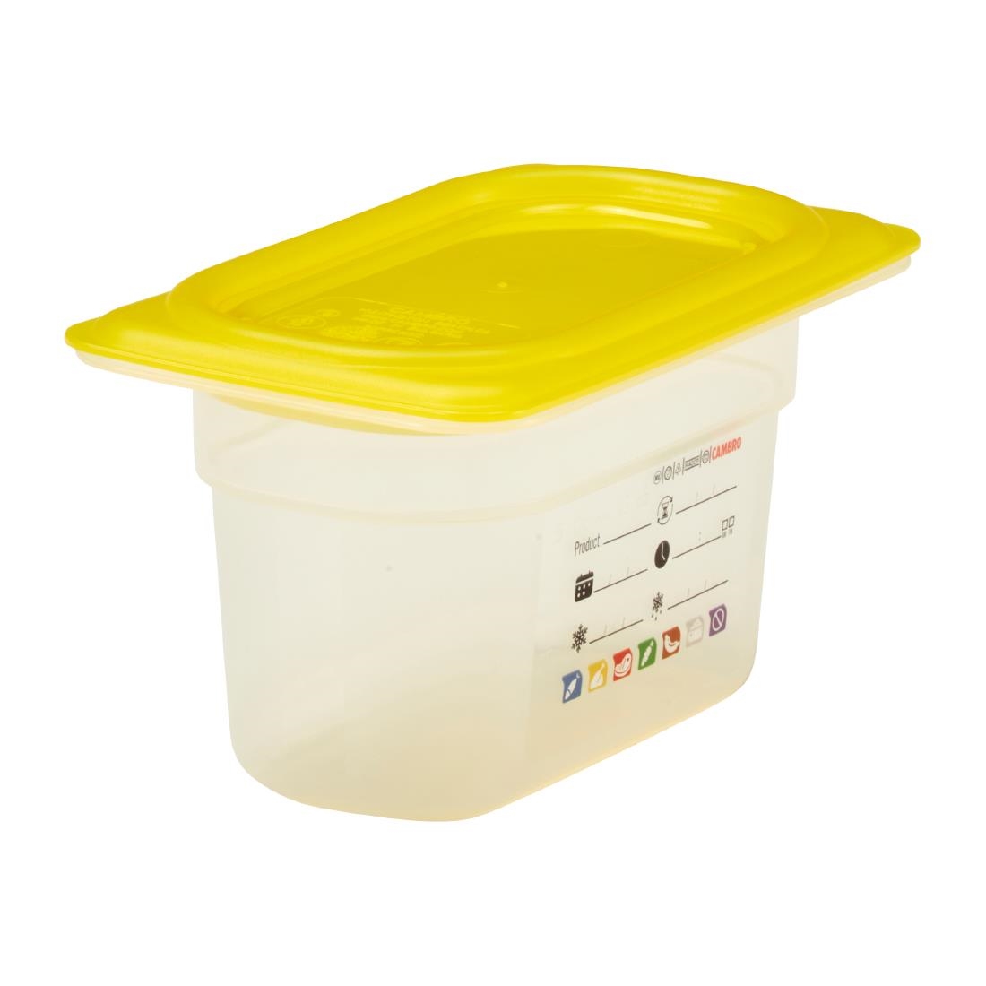 Cambro Safetrak IML Polypropylene Food Storage Container 1-9 GN 100mm (JN519)