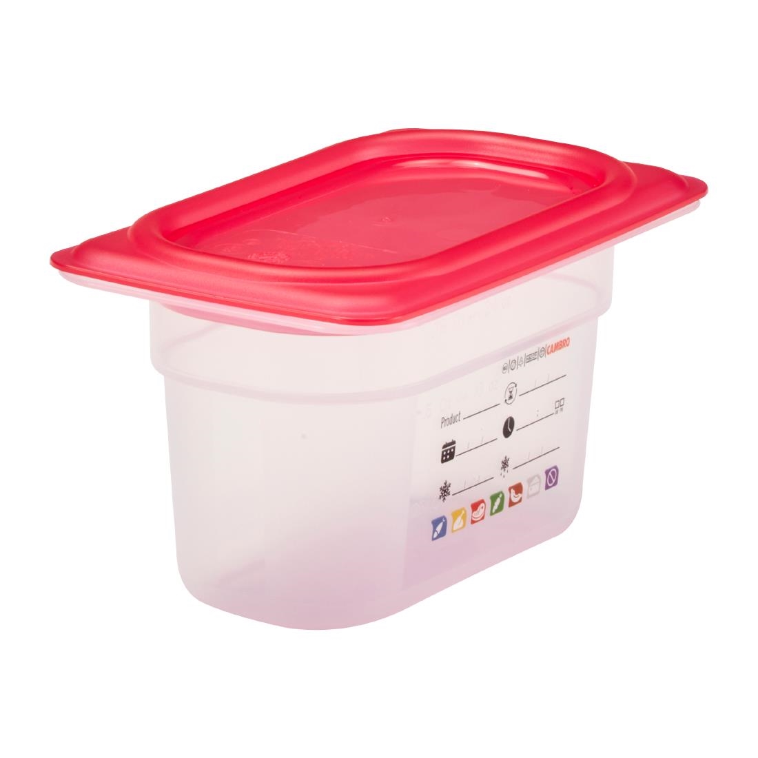 Cambro Safetrak IML Polypropylene Food Storage Container 1-9 GN 100mm (JN519)