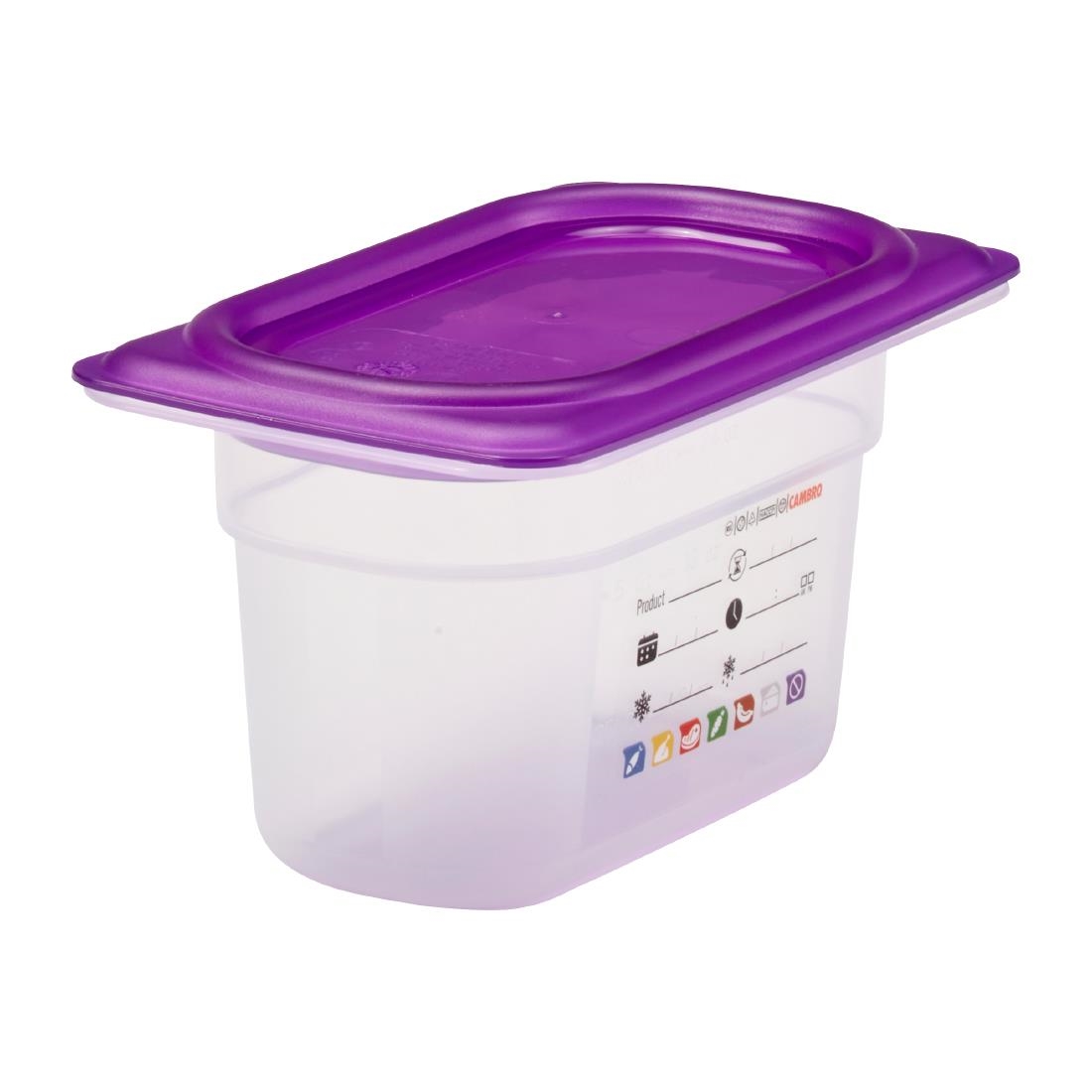 Cambro Safetrak IML Polypropylene Food Storage Container 1-9 GN 100mm (JN519)