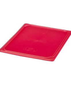 Cambro Safetrak IML Polypropylene Seal Lid Red 1-2 GN (JN530)