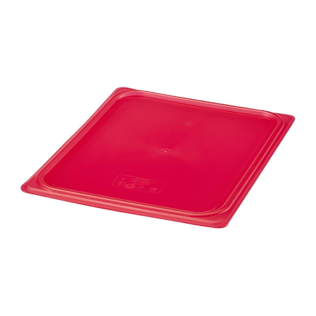 Cambro Safetrak IML Polypropylene Seal Lid Red 1-2 GN (JN530)