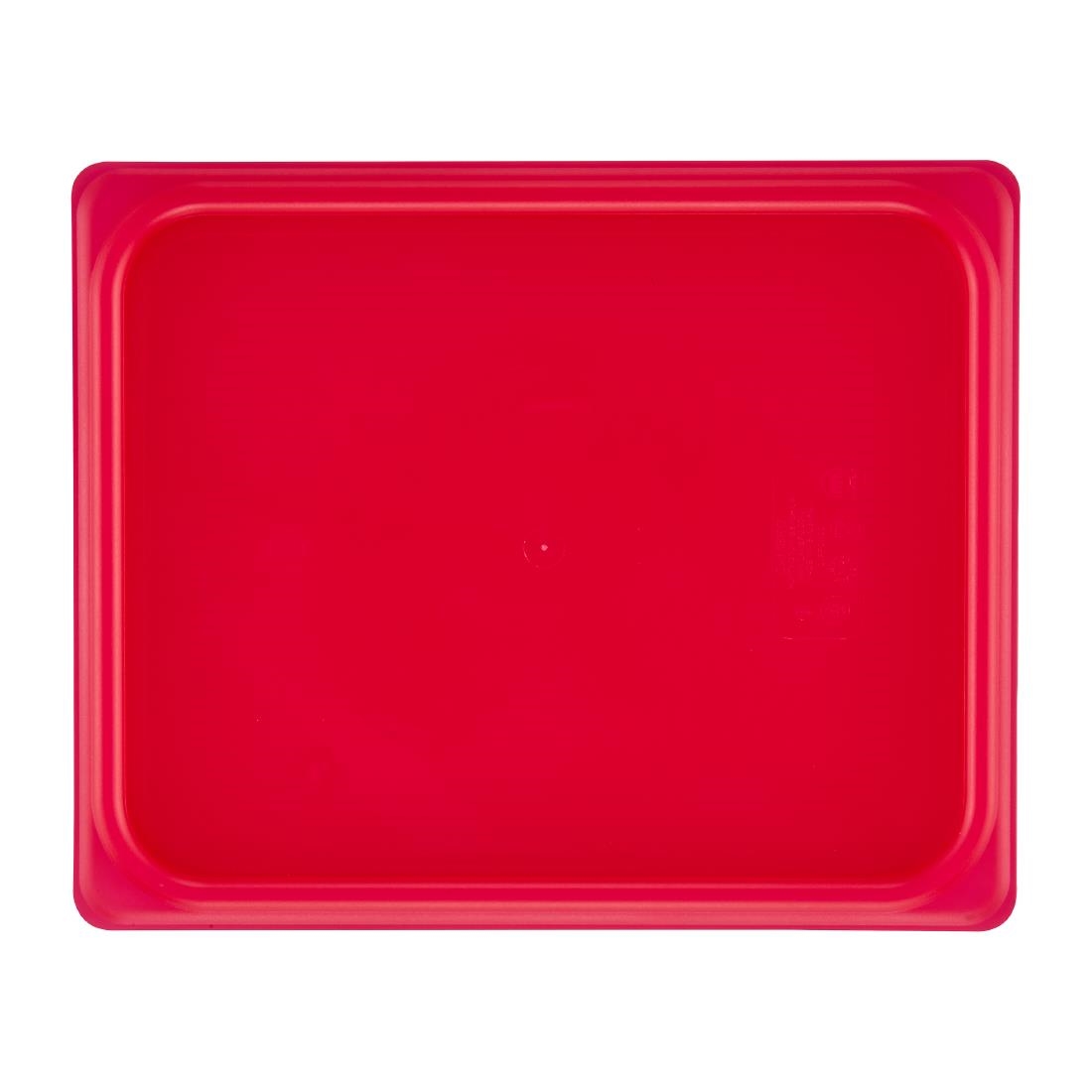 Cambro Safetrak IML Polypropylene Seal Lid Red 1-2 GN (JN530)