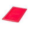 Cambro Safetrak IML Polypropylene Seal Lid Red 1-3 GN (JN536)