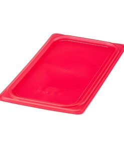 Cambro Safetrak IML Polypropylene Seal Lid Red 1-3 GN (JN536)