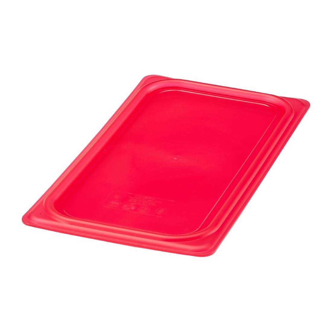 Cambro Safetrak IML Polypropylene Seal Lid Red 1-3 GN (JN536)