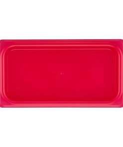 Cambro Safetrak IML Polypropylene Seal Lid Red 1-3 GN (JN536)
