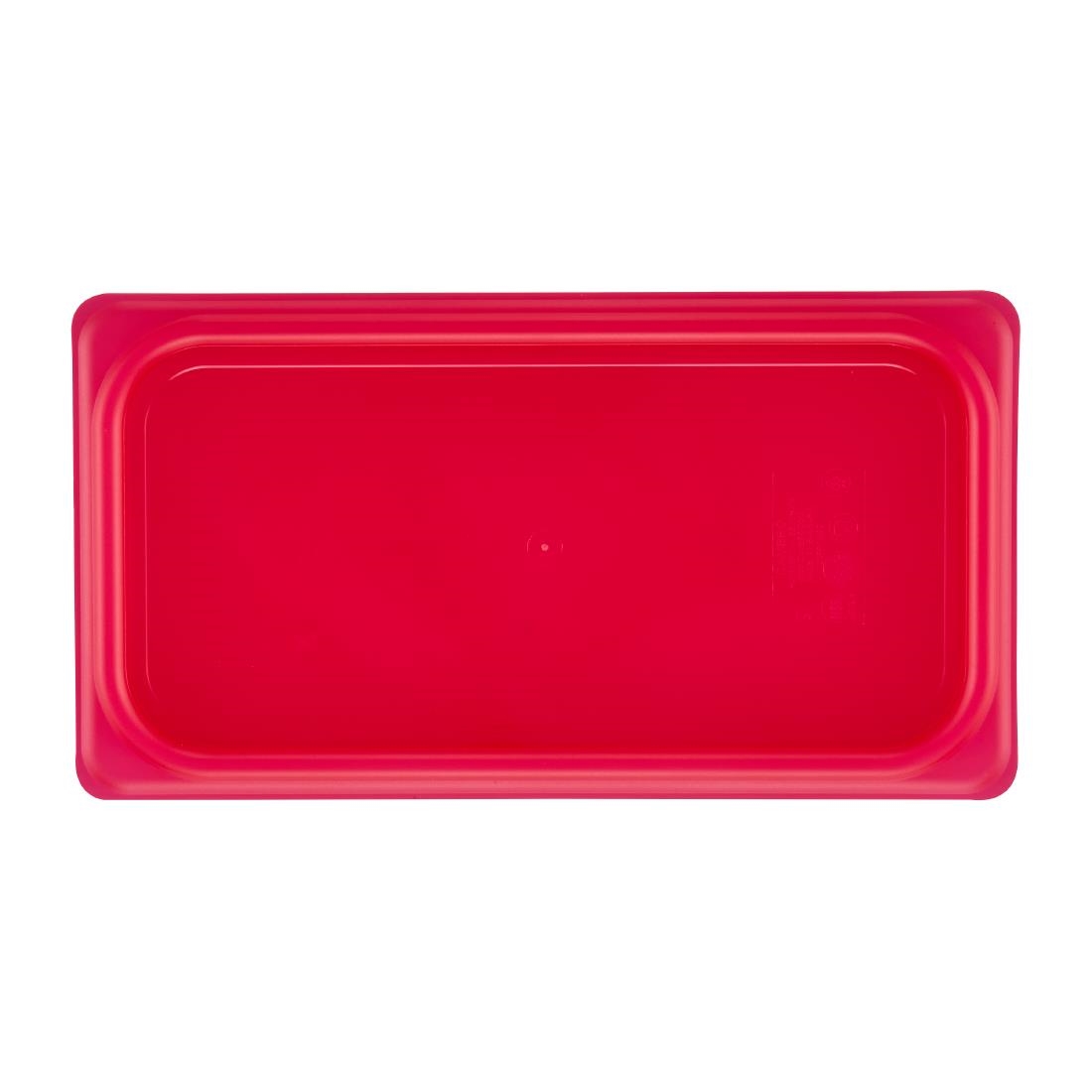 Cambro Safetrak IML Polypropylene Seal Lid Red 1-3 GN (JN536)