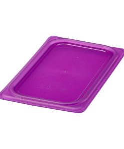 Cambro Safetrak IML Polypropylene Seal Lid Purple 1-4 GN (JN538)