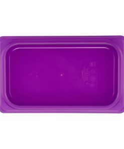 Cambro Safetrak IML Polypropylene Seal Lid Purple 1-4 GN (JN538)