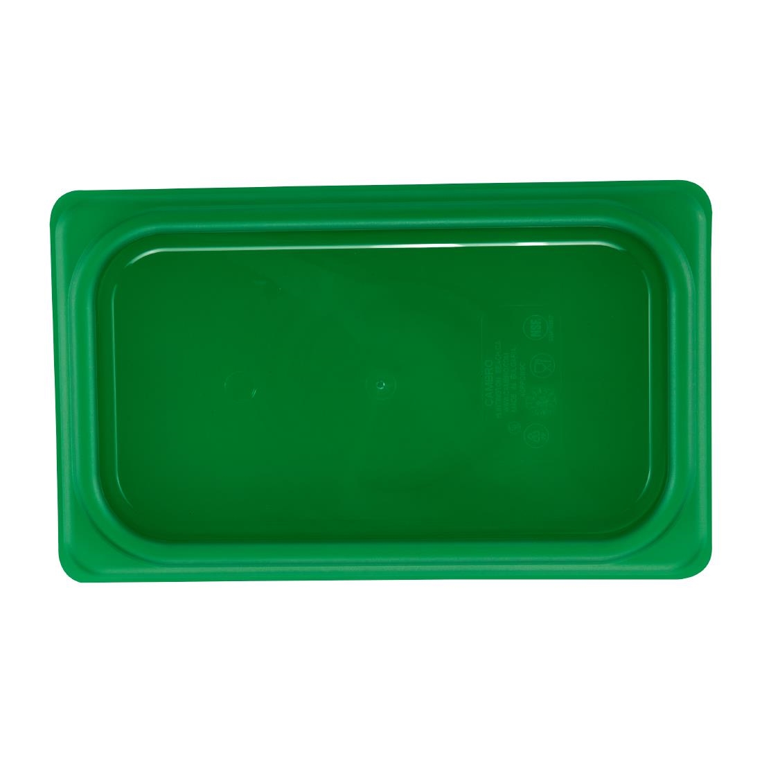 Cambro Safetrak IML Polypropylene Seal Lid Green 1-4 GN (JN540)