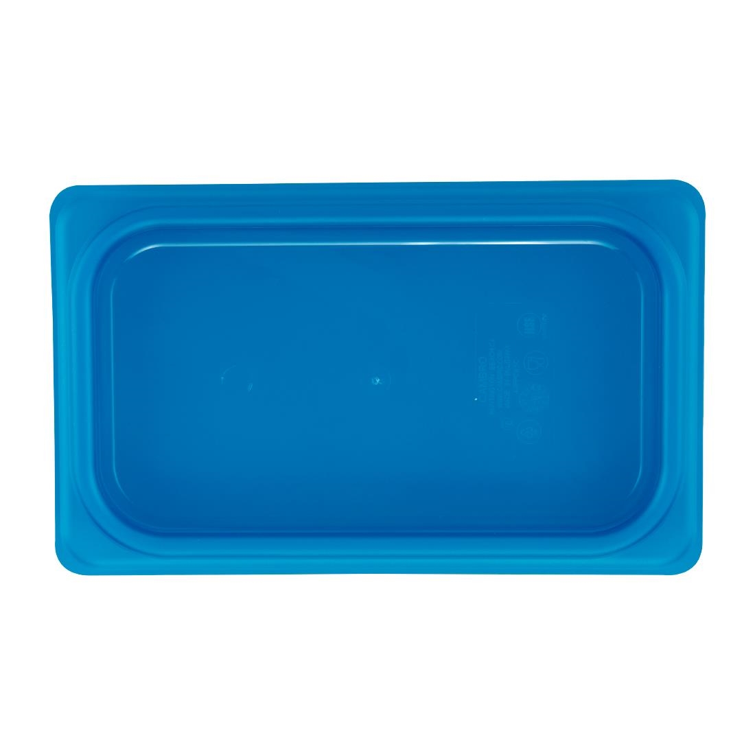 Cambro Safetrak IML Polypropylene Seal Lid Blue 1-4 GN (JN541)