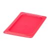 Cambro Safetrak IML Polypropylene Seal Lid Red 1-4 GN (JN542)