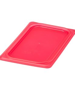 Cambro Safetrak IML Polypropylene Seal Lid Red 1-4 GN (JN542)