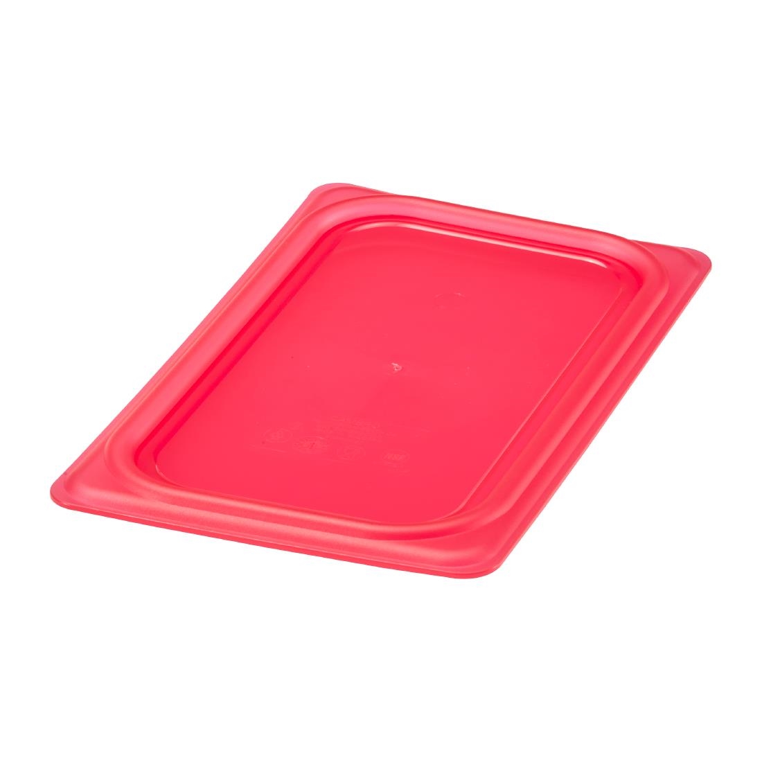 Cambro Safetrak IML Polypropylene Seal Lid Red 1-4 GN (JN542)