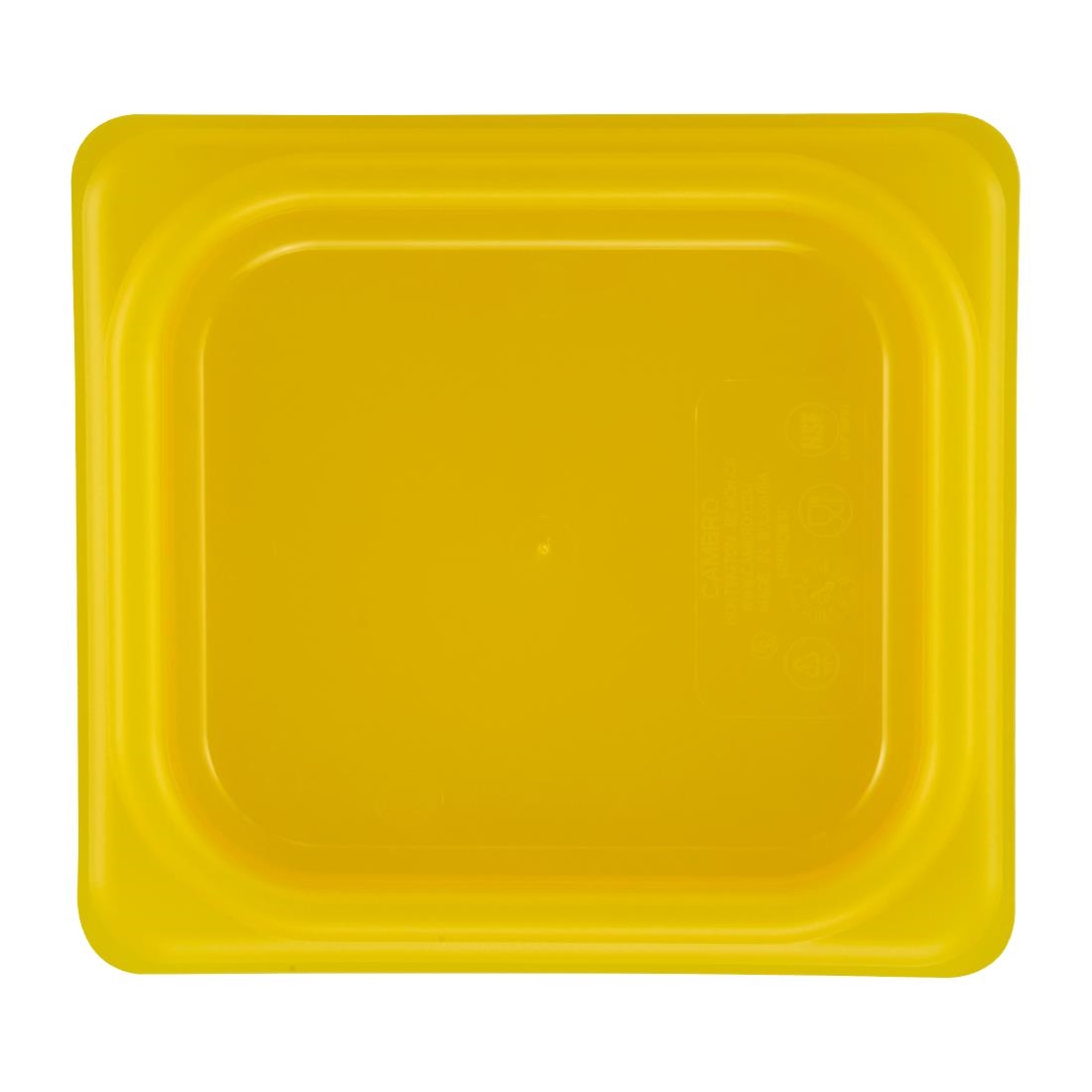 Cambro Safetrak IML Polypropylene Seal Lid Yellow 1-6 GN (JN545)