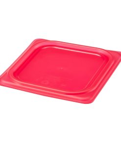 Cambro Safetrak IML Polypropylene Seal Lid Red 1-6 GN (JN548)
