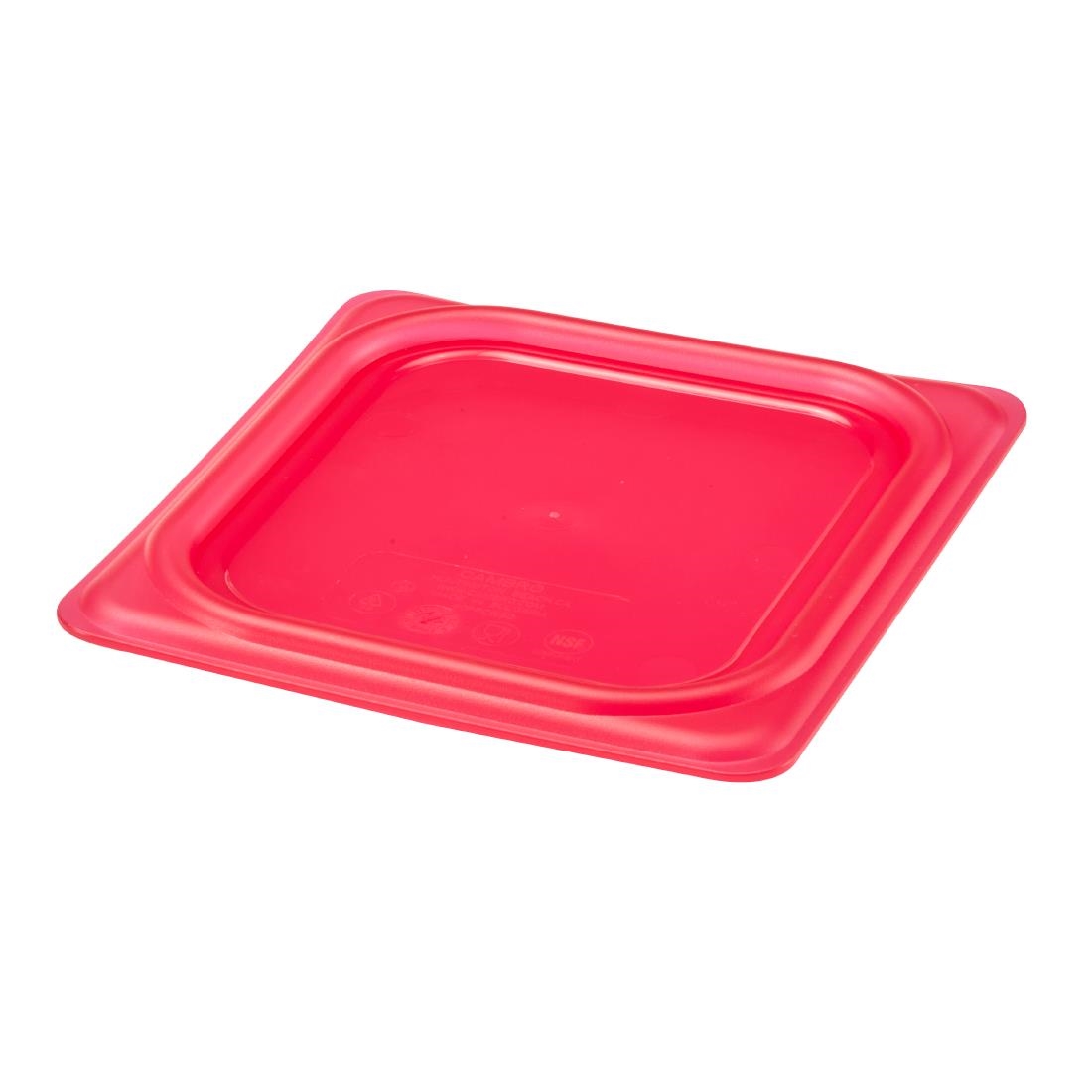 Cambro Safetrak IML Polypropylene Seal Lid Red 1-6 GN (JN548)