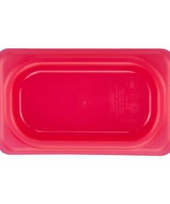 Cambro Safetrak IML Polypropylene Seal Lid Red 1-9 GN (JN554)