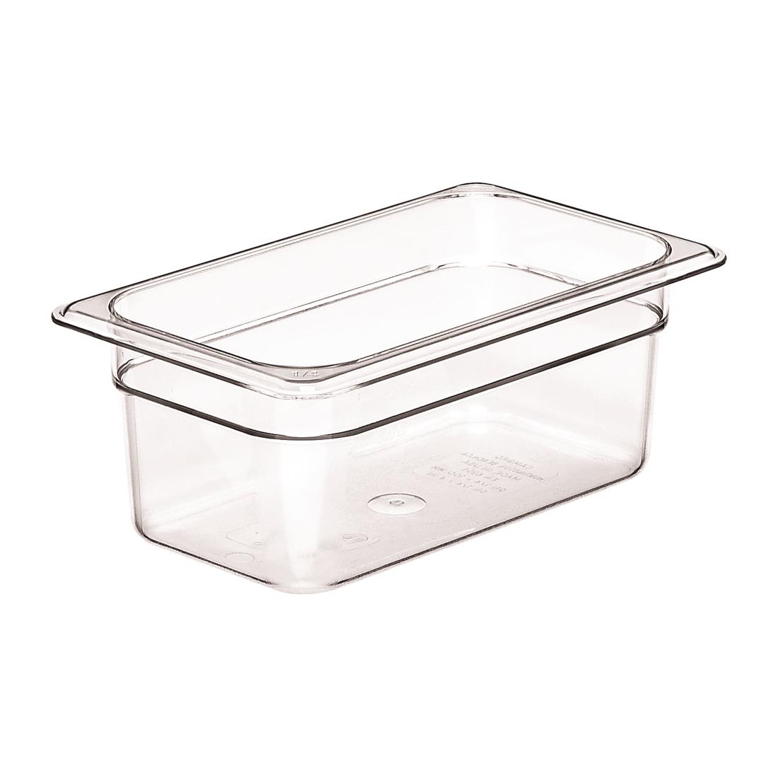 Cambro BPA Free Gastronorm Food Tray GN 1-4 100mm (JP382)