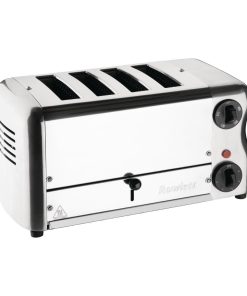Rowlett Esprit 4 Slot Toaster Chrome with Duraheat Elements and Sandwich Cage (HW911)