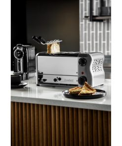 Rowlett Esprit 4 Slot Toaster Chrome with Duraheat Elements and Sandwich Cage (HW911)