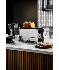 Rowlett Esprit 4 Slot Toaster Chrome with Duraheat Elements and Sandwich Cage (HW911)
