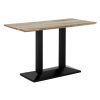 Bolero Loft Rectangle Dining Table with Wooden Top (JE894)