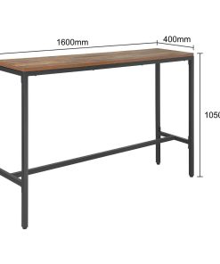 Bolero Bar Height Coffee Table Urban Dark 1600mm (JK792)