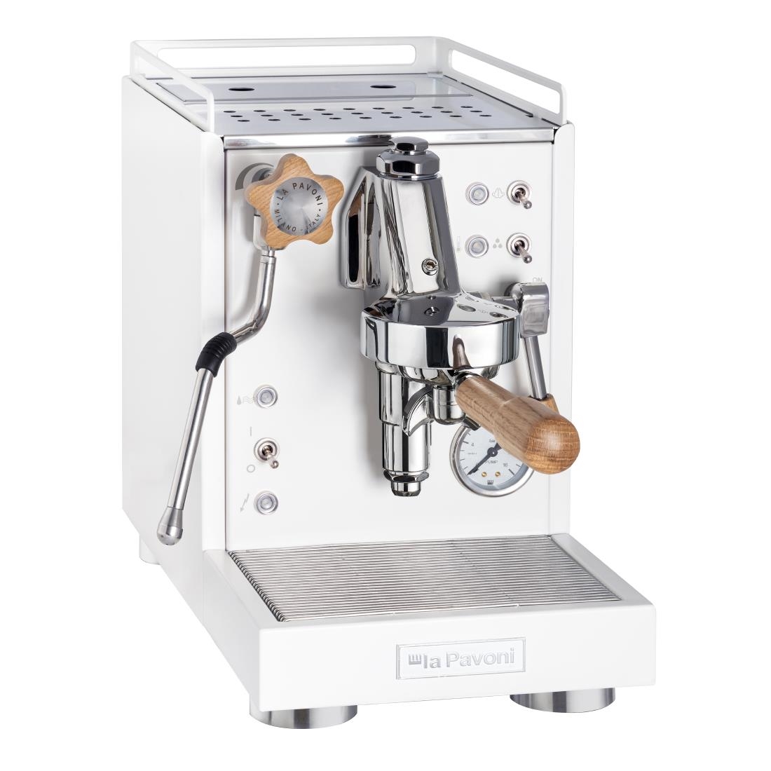 La Pavoni Mini Cellini Semi-Professional Coffee Machine White (JN984)