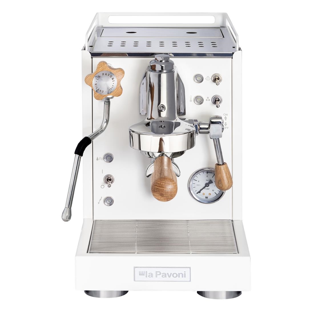 La Pavoni Mini Cellini Semi-Professional Coffee Machine White (JN984)