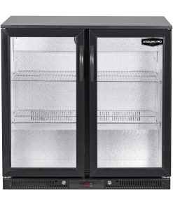 Sterling Pro Green Double Door Outdoor Bottle Cooler Black SP2LO-OUT-BK (JP014)
