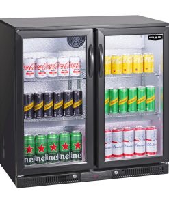 Sterling Pro Green Double Door Outdoor Bottle Cooler Black SP2LO-OUT-BK (JP014)
