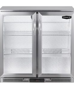 Sterling Pro Green SP2LO-OUT-STS Double Door Stainless Steel Outdoor Bottle Cooler (JP015)