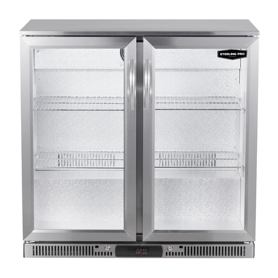 Sterling Pro Green SP2LO-OUT-STS Double Door Stainless Steel Outdoor Bottle Cooler (JP015)