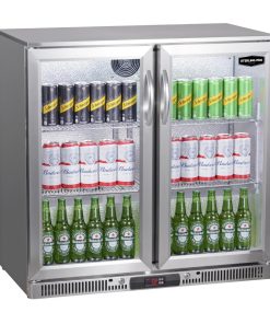 Sterling Pro Green SP2LO-OUT-STS Double Door Stainless Steel Outdoor Bottle Cooler (JP015)
