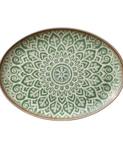 Heart and Soul Soulmate Jade Oval Coupe Plates 320x235mm 6 Pack (JP062)