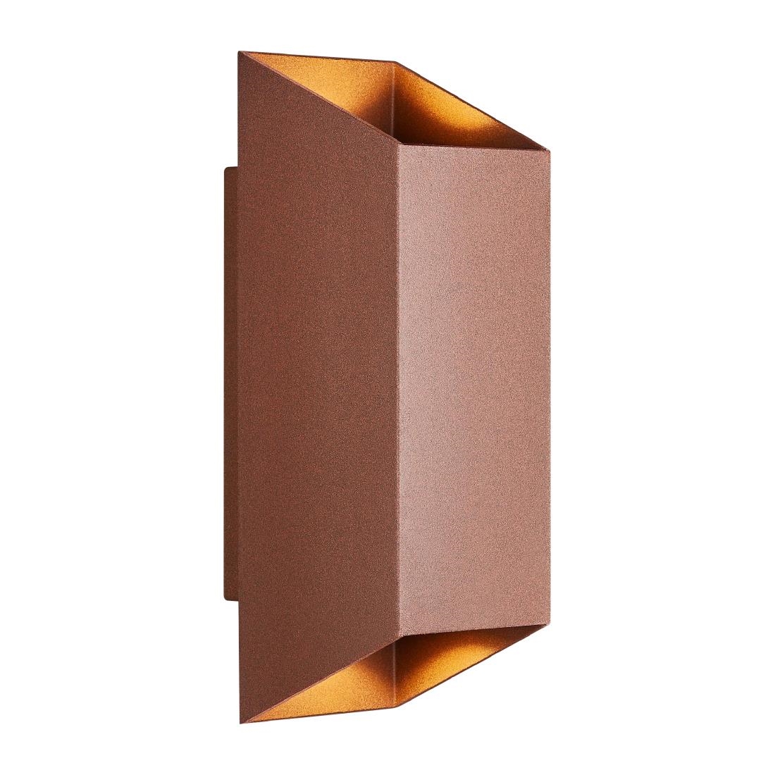 Nordlux Nico Square 22 Wall Light Rusty (JP240)