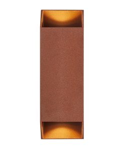 Nordlux Nico Square 22 Wall Light Rusty (JP240)