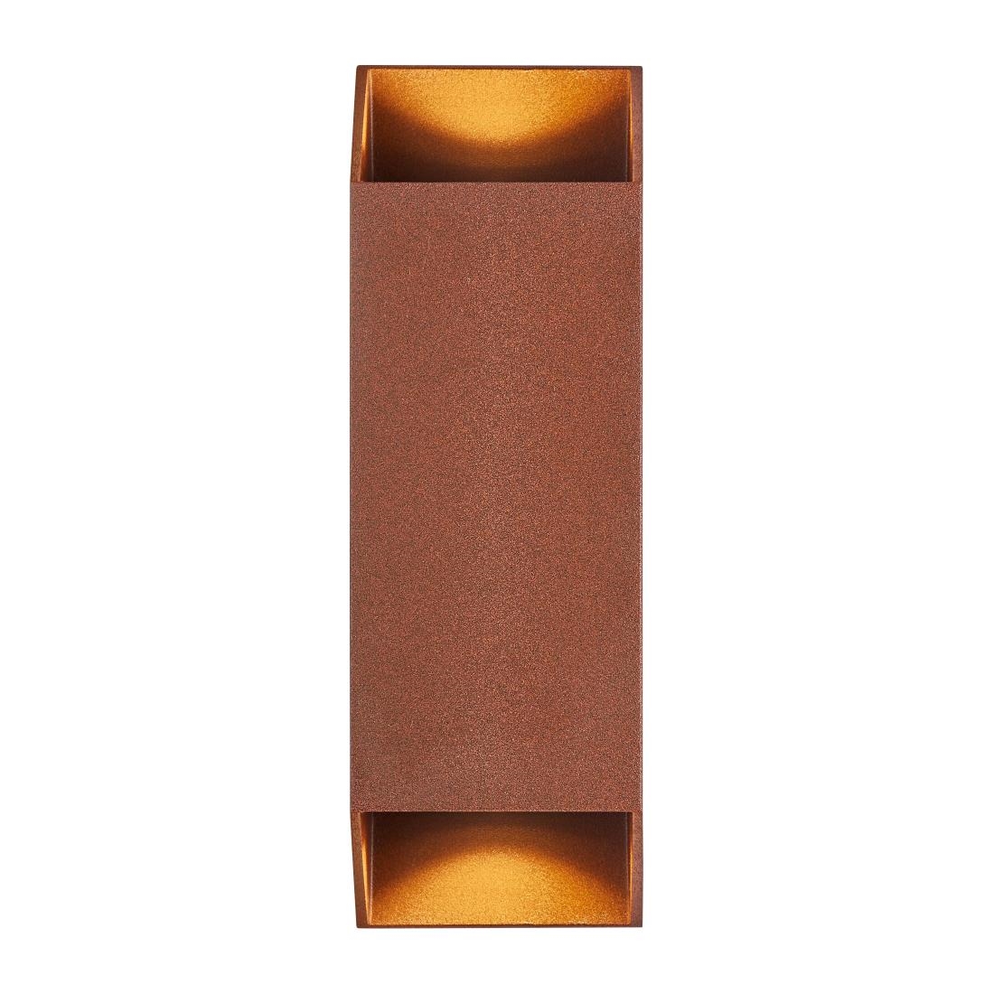 Nordlux Nico Square 22 Wall Light Rusty (JP240)